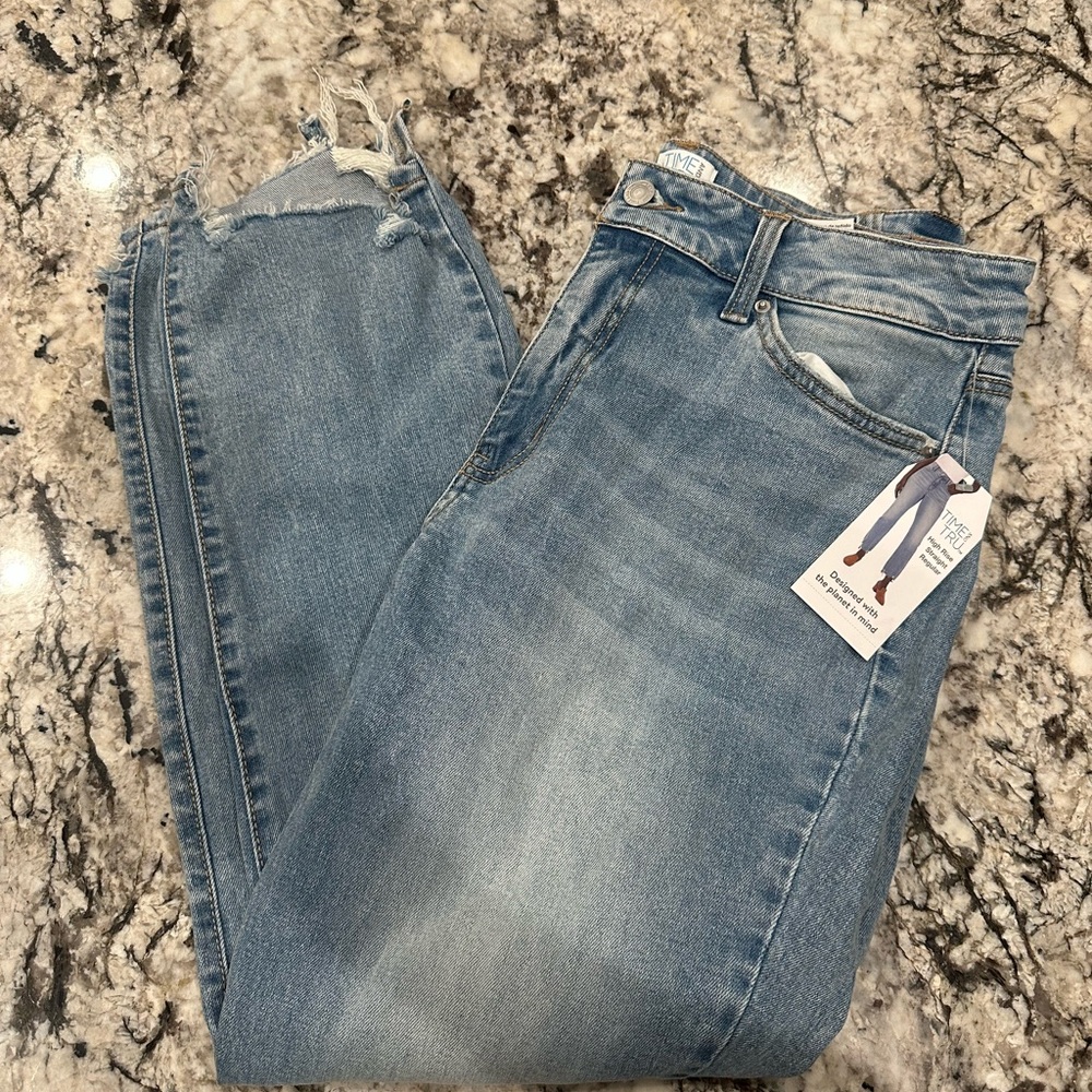 Time and Tru Light Blue Straight Leg Jeans